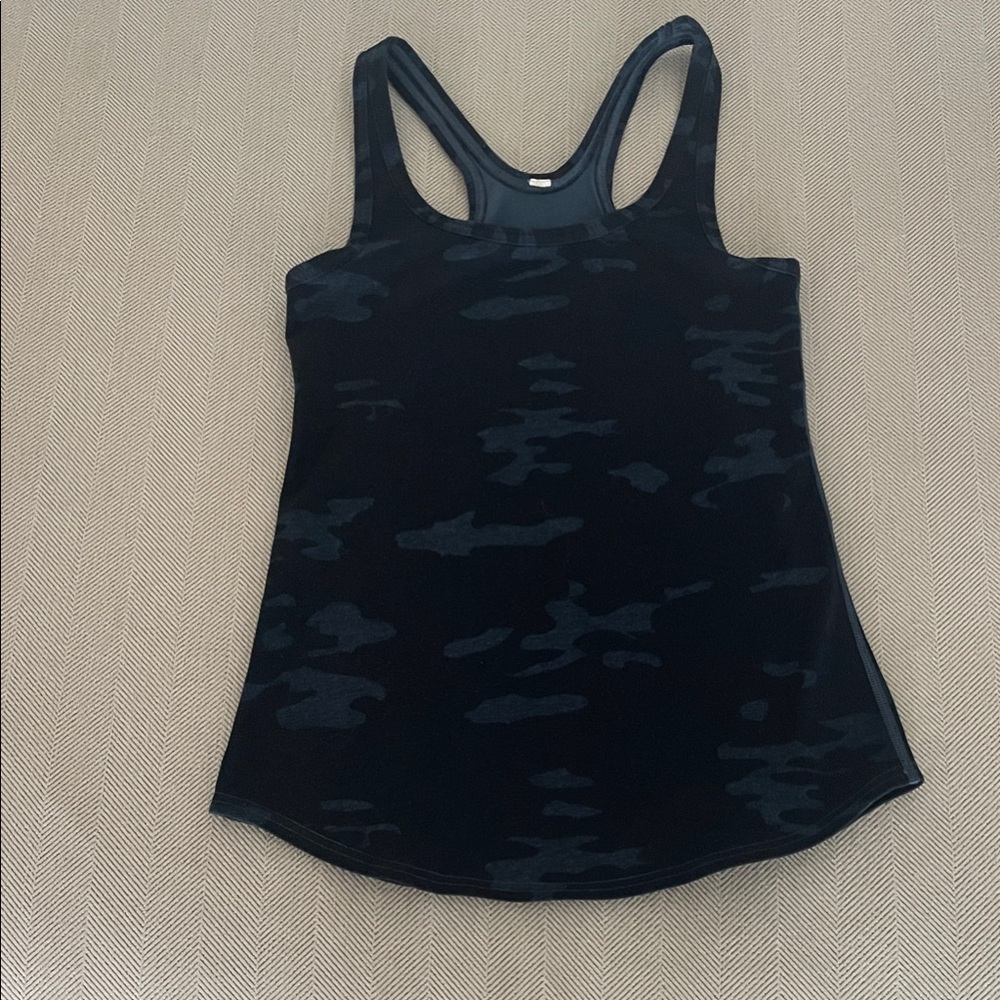 lululemon athletica Black Patterned Tank Top